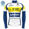 Cykeltrøje Langærmet Vinter 2022 Sport Vlaanderen-Baloise Gul Blå Hvid